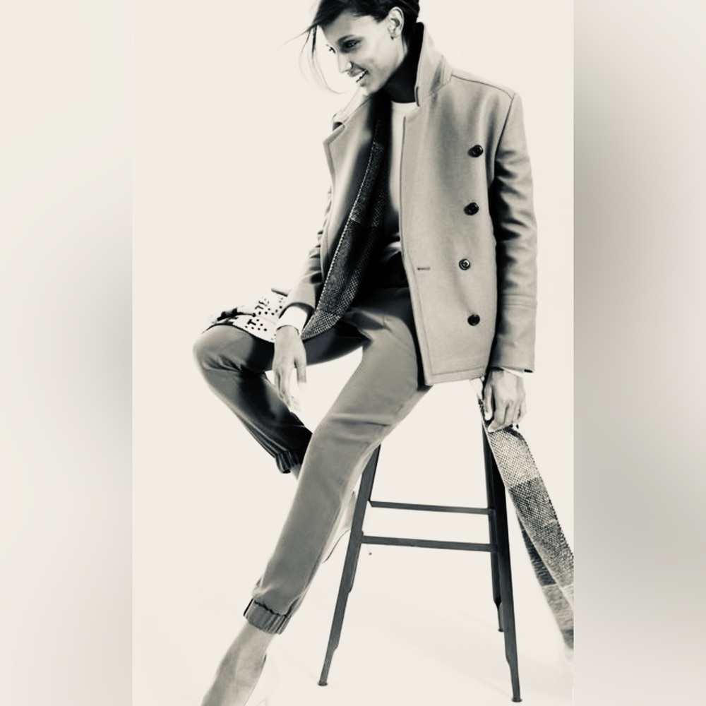 J. Crew Welton Wool Peacoat, Made in Italy.